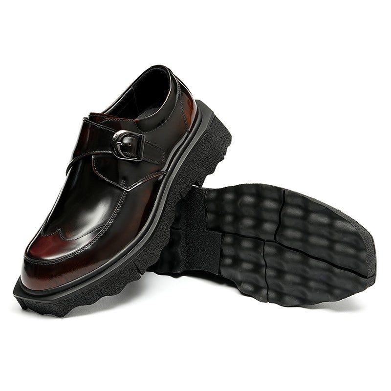 Formelle Sko Herre Eksotiske Læder Slip-on Designer Bryllup Brogues - Kaffe