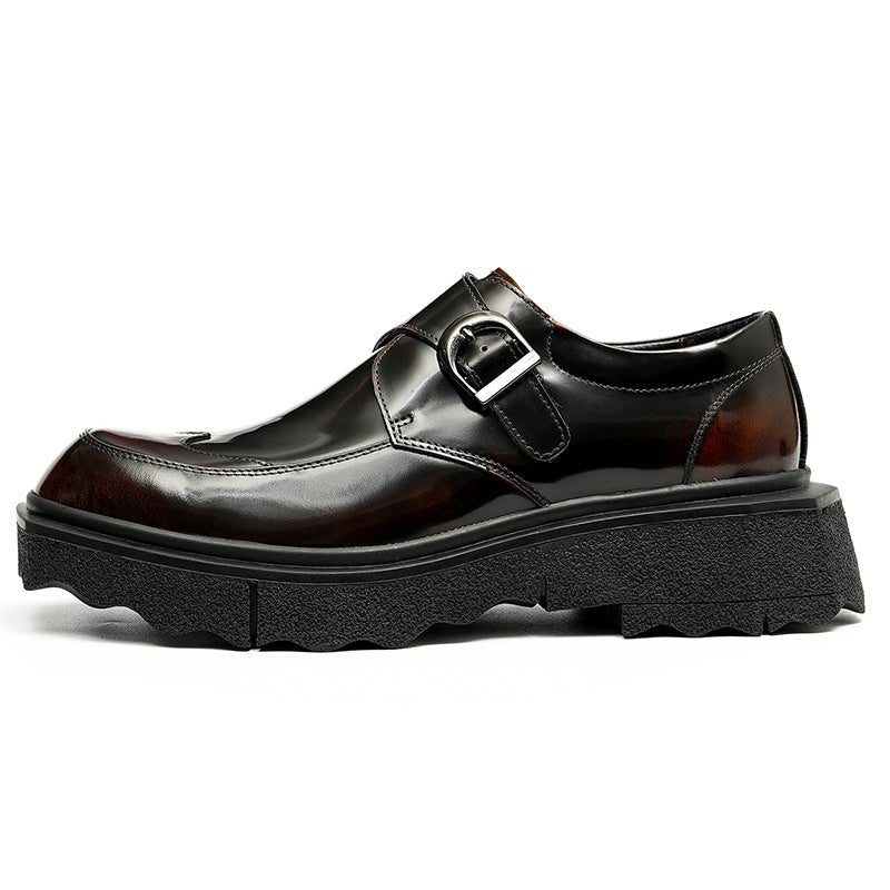 Formelle Sko Herre Eksotiske Læder Slip-on Designer Bryllup Brogues - Kaffe