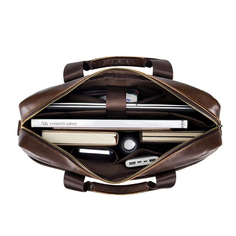 Herre Skuldertasker Metropolitan Prestige Lædertaske - Brun