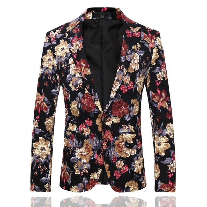 Herredragter Floral Chic Enkeltradet Jakkebuksedragter - Eksotisk