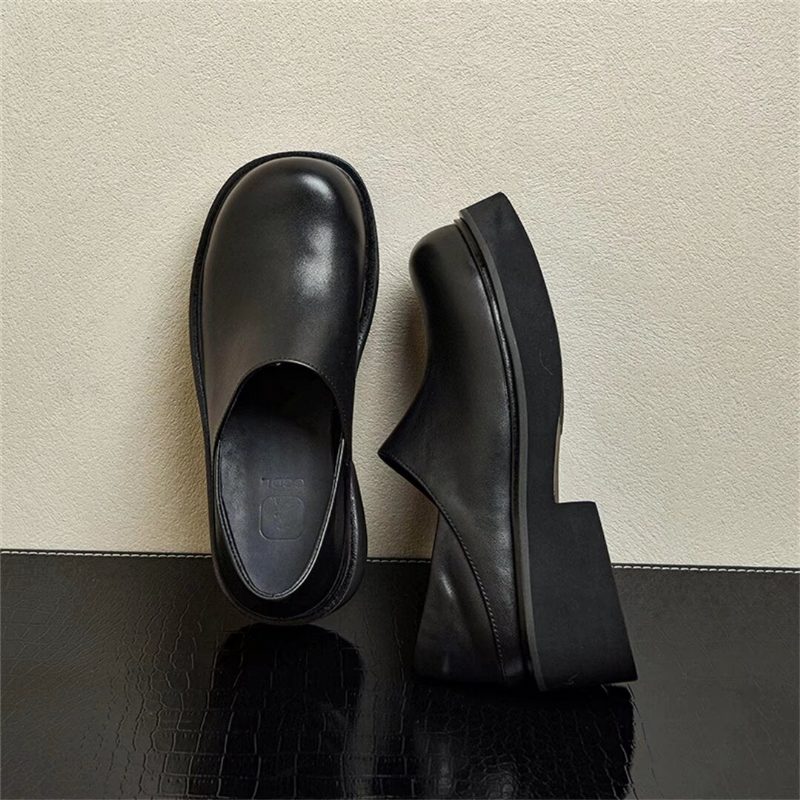 Herrestøvler Slip-on-støvler I Læder - Sort