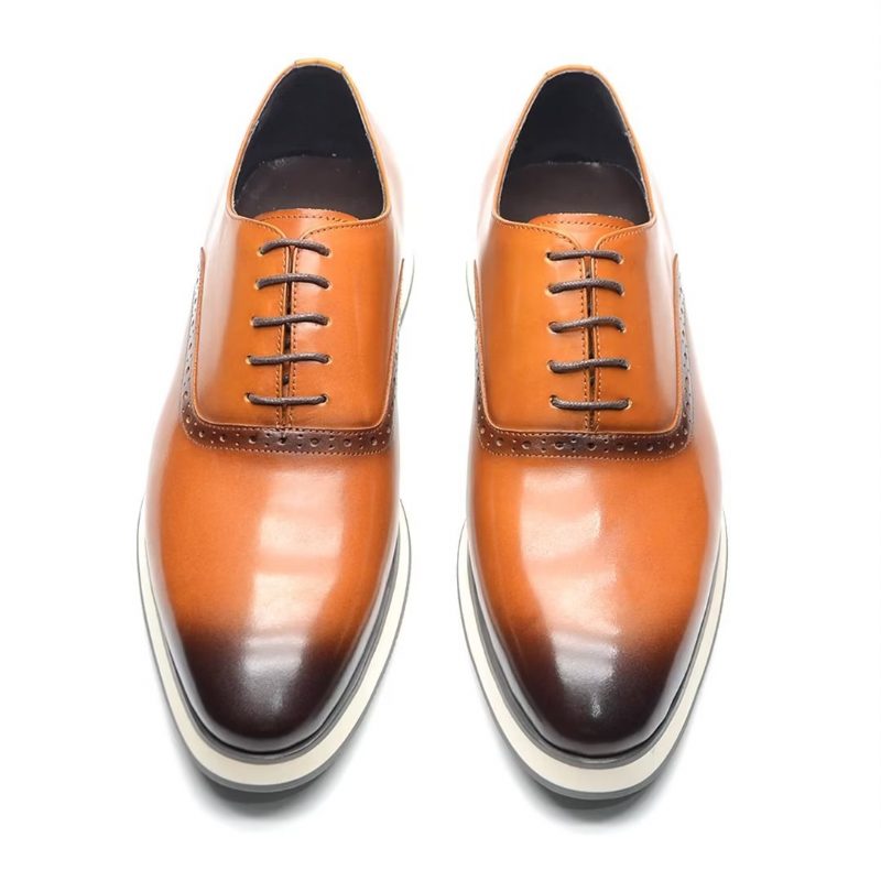 Mænds Formelle Sko Executive Style Slip-on Dress - Brun